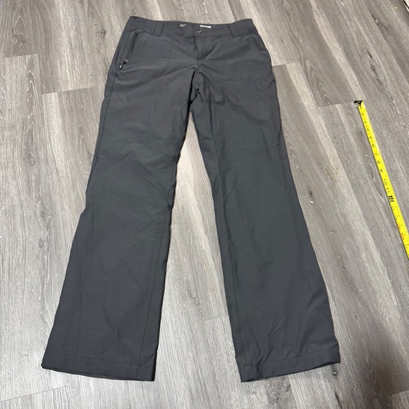 Eddie Bauer Pants - Eddie Bauer Womens Gray Stretch Fleece Lined Travel Pants Straight Leg Size 4